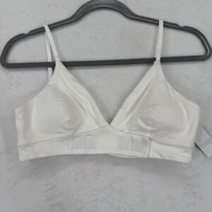 Slick Chicks Wireless Comfort‎ Bra White Medium Adjustable Adaptive